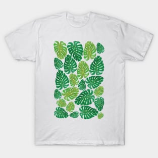 Monstera leafs pattern design T-Shirt